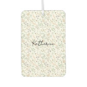 Wildflower Boho Name カーエアーフレッシュナー (正面)