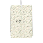 Wildflower Boho Name カーエアーフレッシュナー (裏面)