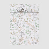 Wildflower Boho Name 薄葉紙 (正面)