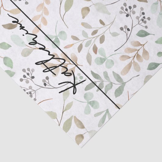 Wildflower Boho Name 薄葉紙 (詳細)