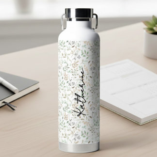 Wildflower Boho Personalized ウォーターボトル