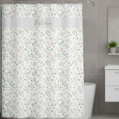 Wildflower  Boho Personalized シャワーカーテン
