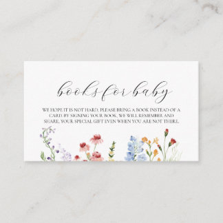 Wildflower Books For Baby Card エンクロージャーカード