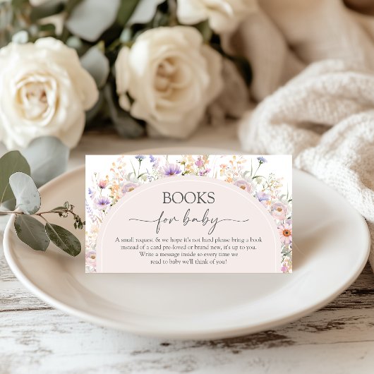 Wildflower Books for Baby Card エンクロージャーカード