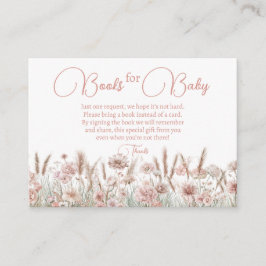 Wildflower Books for Baby Request Card エンクロージャーカード