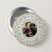 Wildflower Botanical Bereavement Sympathy 缶バッジ (正面&裏面)