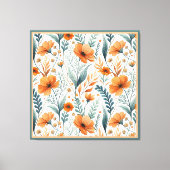 Wildflower Botanical Boho キャンバスプリント (正面)