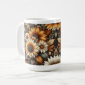 Wildflower Botanical Design 🌷 coffee mug 15oz コーヒーマグカップ (正面左)