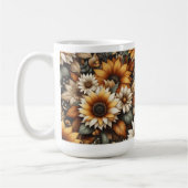 Wildflower Botanical Design 🌷 coffee mug 15oz コーヒーマグカップ (左)