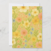 Wildflower Botanical Garden Floral Bridal Shower 招待状 (裏面)