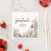 Wildflower Botanical Graduation Party スタンダードカクテルナプキン (インサイチュ)
