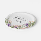 Wildflower Botanical Graduation Party ペーパープレート (アングル)