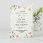 Wildflower+Botanical+Meadow+Save+the+Date+招待状 招待状 (スタンド正面)