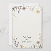 Wildflower+Botanical+Meadow+Save+the+Date+招待状 招待状 (裏面)
