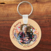 Wildflower Botanical Memorial Photo Keychain キーホルダー (正面)