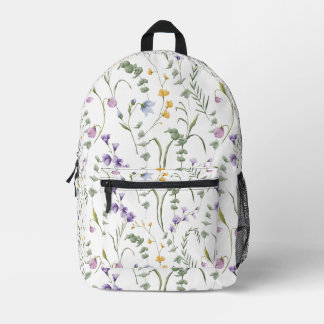 Wildflower Botanical Pattern キッズ プリントバックパック