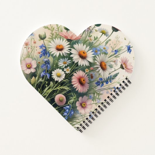 Wildflower Botanical Spiral  Notebook ノートブック (裏面)