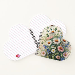 Wildflower Botanical Spiral  Notebook ノートブック