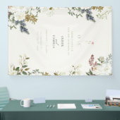Wildflower Botanical Wedding Banner 横断幕 (トレードショー)