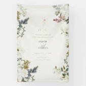 Wildflower Botanical Wedding Banner  横断幕 (縦)