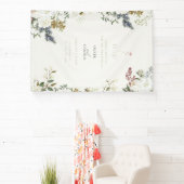 Wildflower Botanical Wedding Banner 横断幕 (インサイチュ)
