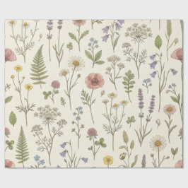 Wildflower Botanical Wrapping Paper ラッピングペーパー