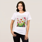 Wildflower bouquet トライブレンドＴシャツ (正面全面)