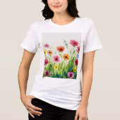 Wildflower bouquet トライブレンドＴシャツ (正面)