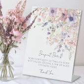 Wildflower Bouquet Flower Bar 台座サイン