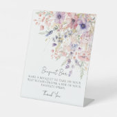 Wildflower Bouquet Flower Bar 台座サイン (正面)