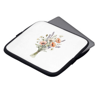 Wildflower Bouquet Laptop Case | ボタニカル フローラル デザイン ラップトップスリーブ