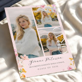 Wildflower & Bow Graduation Invitation 招待状