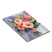 Wildflower Bridal Bouquet | Floral Wedding Bride ノートブック (右側)