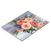 Wildflower Bridal Bouquet | Floral Wedding Bride ノートブック (左側)