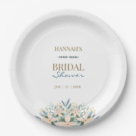Wildflower Bridal Shower オリジナルネームペーパープレート ペーパープレート
