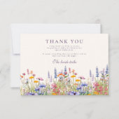 Wildflower Bridal Shower サンキューカード (正面)