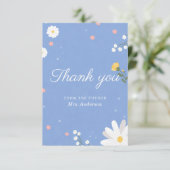 Wildflower Bridal Shower  サンキューカード (スタンド正面)