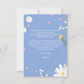 Wildflower Bridal Shower  サンキューカード (裏面)