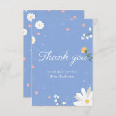 Wildflower Bridal Shower  サンキューカード (正面/裏面)