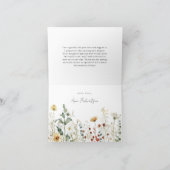 Wildflower Bridal Shower サンキューカード (内部)