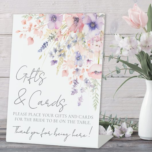 Wildflower Bridal Shower 台座サイン