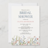 Wildflower Bridal Shower 招待状 (正面)
