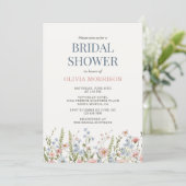 Wildflower Bridal Shower 招待状 (スタンド正面)