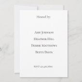 Wildflower Bridal Shower 招待状 (裏面)