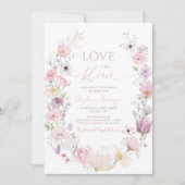 Wildflower Bridal Shower: Boho Summer Garden 招待状 (正面)