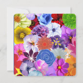 Wildflower Bridal Shower Invitation Template, Edit (裏面)