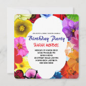 Wildflower Bridal Shower Invitation Template, Edit (正面)