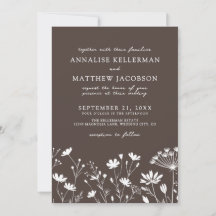 Wildflower Brown Wedding