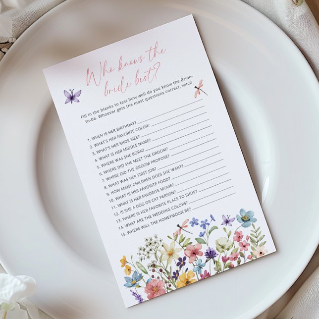 Wildflower Butterfly 新婦当てクイズ (クリエイターアップロード済み)