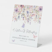 Wildflower Butterfly Bridal Shower Welcome Sign 台座サイン (正面)